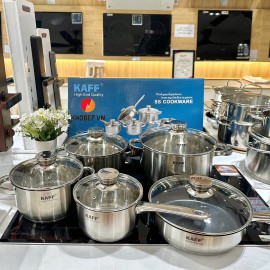 BỘ NỒI KAFF CAO CẤP 5 MÓN INOX 304 KF-ST005Fr